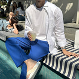 リブワイドプリーツパンツ/Rib Wide Pleats Pants (4 colors)