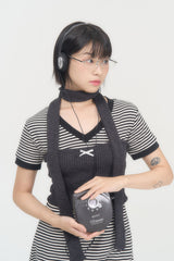 リボンニットチューブトップ