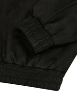 87-STAN031 [Vegan Suede] Voldest Stylish Line Varsity Suede Jacket Black