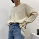 SKハッチVネックニット/SK Hacchi V-neck Knitwear (5 colors)