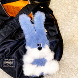 blue rabbit key ring