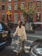 (UNISEX) リターンケーブルクラシックニット