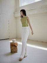 COTTON RIB TANK [ OLIVE ]