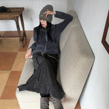 ネルベカットボカシバンディングロングスカート