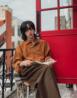 レットオーバーフィットコーデュロイシャツ(3color)