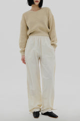 ウールバルーンVネックニット / Wool balloon V-neck knit (5color)