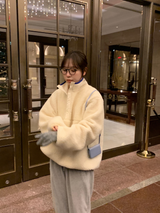 フリースプルオーバー