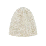 VA Brooch Soft Angora Beanie Cream