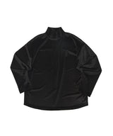 HOUNDS-TOOTH VELVET TURTLE-NECK TEE (Black) / ハウンドトゥースベルベットタートルネックTシャツ
