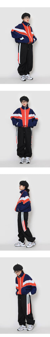 ラインカラードトラックパンツ / line colored track pants