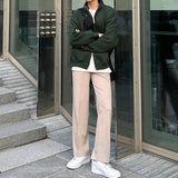 Todd Oversized Fit Composite Paper High-Neck Zip-Up (4color)
