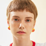 Flower Button - yellow (6598992494710)