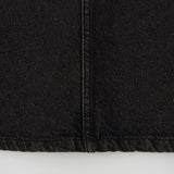 Denim Unbalanced Pleats Skirt