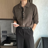 LMN ディープカシミヤハチカラーカーディガン