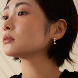 タイニーハートドロップピアス