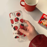ストロベリー スマホケース/Strawberry (Galaxy) Jelly Case