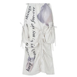 ウィズダムティースローライズラッチドスカート / Wisdom Teeth Low Rise Ruched Skirt BEIGE