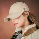 Silver stud over fit ball cap