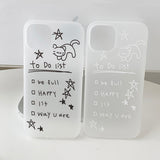 White - To do list Phone Case_matt