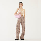 LOGO TWOTUCK WIDE PANTS (BEIGE) (6579694108790)
