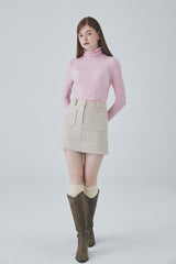 ツイードミニスカート / Tweed Mini Skirt [Beige]