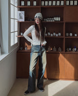 ワンダーウォッシュドアブルデニムパンツ/(UNISEX) Wander washed able denim