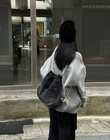 denim rope backpack