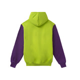 ミルキーウェイジップアップフーディ / Milkyway Zip Up Hoodie - Lime Green / Dark Purple