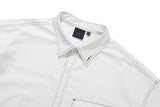 フロントポケットワークシャツ/FRONT POCKET WORK SHIRT_WHITE