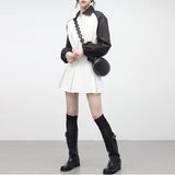B& wide pleated skirt