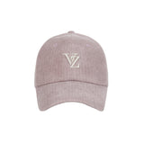 3D Monogram pigment Washing Corduroy Over Fit Ball Cap Pink