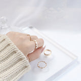 スワンハートレイヤードリングセット / Swan Heart Layered Ring Set / 5 set (2 color)
