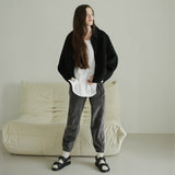 CORDUROY JOGGER PANTS (CHARCOAL) (6645949530230)