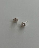 [92.5silver] クラックパールピアス