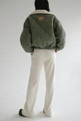 ヴィンテージキルティングジャンパー/vintage quilted jumper