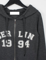 ベルリン2WAYクロップフードジップアップ / Berlin Two-Way Crop Hood Zip Up (4color)