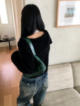 Nulet レザー 2 ポケット ショルダーバッグ