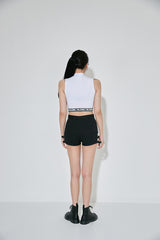 バルジングハイネッククロップトップ / TOP(9048) Bulging High Neck Crop Top