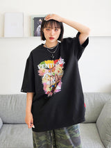 グラフィックホットエアバルーンTシャツ/ VENTIQUE Graphic hot air balloon T-shirt 5color