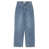 ミディアムストレートデニムパンツ / MEDIUM BLUE STRAIGHT DENIM PANTS [16626]