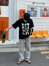 レイジーキャットハーフTシャツ