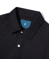 デニムツイルテクスチャーシャツ/Denim Twill Texture Shirt S120 Black