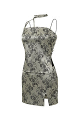フローラルツーピース-スカート/FLORAL TWO PIECE-SKIRT[ivory]