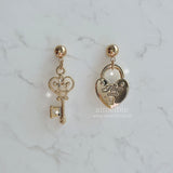 Gold Heart Key Piercing