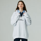 アノラックスウェット/ANORAK SWEAT SHIRT-WHITE MELANGE