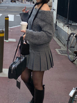 グレースオフショルダーニット