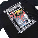 グラフィティ&ファイヤーイグジットオーバーサイズTシャツ / GRAFFITI & FIRE EXIT OVERSIZED TEE