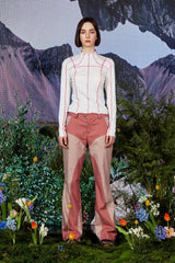 ボディスカルプチャーセミブーツカットパンツ / Body Sculpture Semi Bootcut Pants PINK