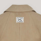 Beige Trench Half Coat