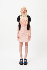 チェリーシャーリングノースリーブミニドレス / CHERRY SHIRRING SLEEVELESS MINI DRESS [PINK]